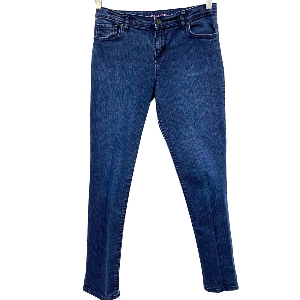 THE CHILDREN’S PLACE Jeans Size 14 Dark Indigo Blue Denim Skinny Tapered Leg